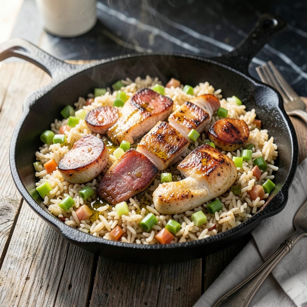 Cajun Ninja Dirty Rice Recipe: Spicy Andouille and Chicken One-Pot