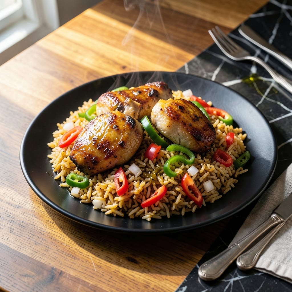 Nigerian Fried Rice and Chicken Recipe: West African One-Pan Feast