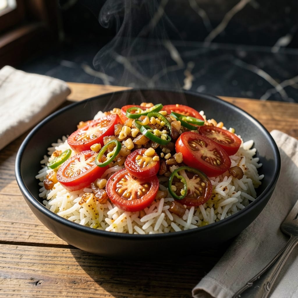 Tomato Rice Recipe: Fluffy Grains With Tangy Tomato Zest