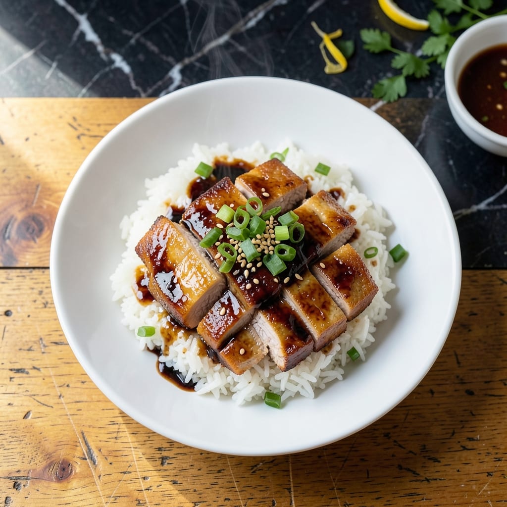 Hong Kong Pork Chop Rice Recipe: Wok-Seared Savory Layers Over Fluffy Rice