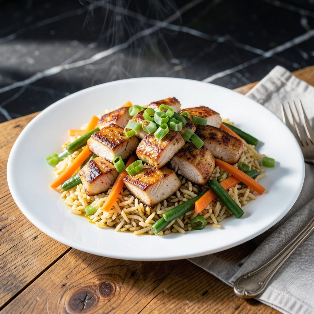 Chicken Fried Rice Recipe by Sanjeev Kapoor: Wok-Tossed Spice Infusion