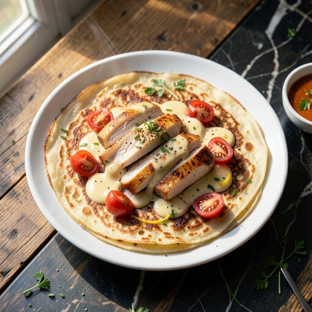 Chicken Crepe Recipe: Savory Filling Wrapped in Thin Perfection