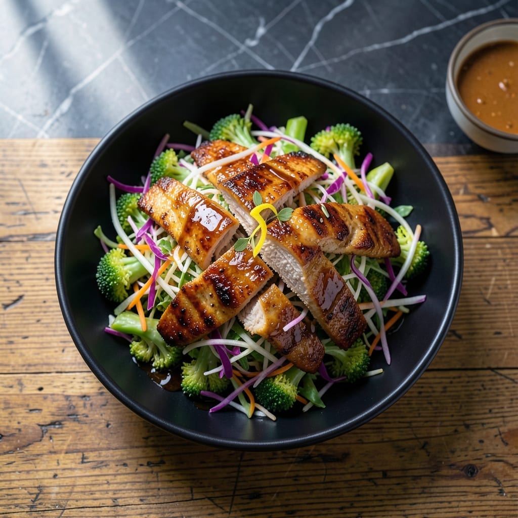Broccoli Slaw and Chicken Recipe: Asian-Inspired Crunch and Protein Broccoli Slaw and Chicken Recipe: Asian-Inspired Crunch and Protein