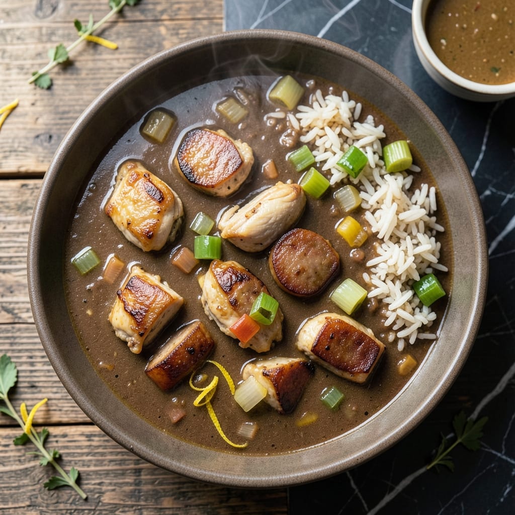 Chicken and Rice Gumbo Soup Recipe: Louisiana-Style Rich and Smoky Bowl