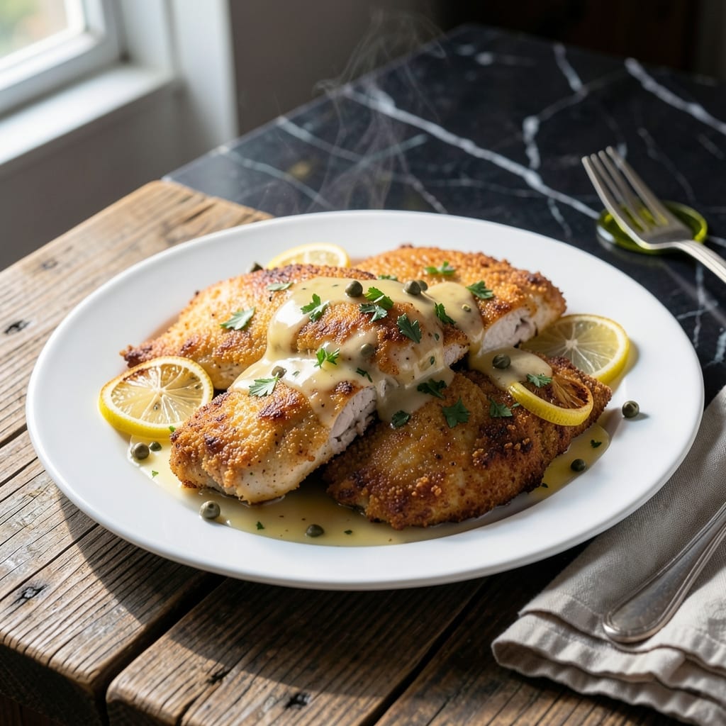 Chicken Piccata Recipe: Zesty Lemon Caper Sauce Over Tender Cutlets
