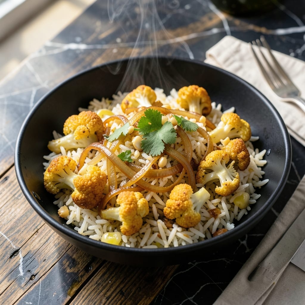 Gobi Fried Rice Recipe: Spiced Cauliflower Wok Delight