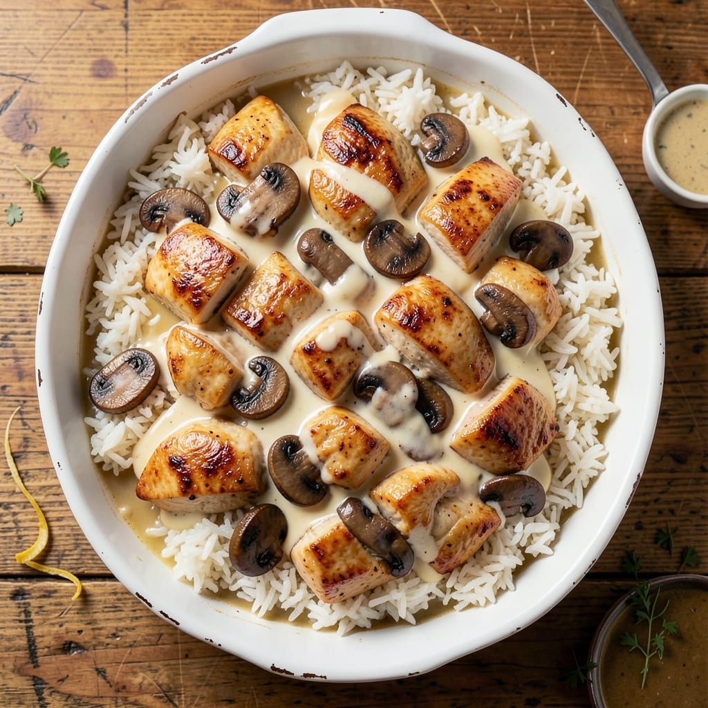 Campbell's Chicken Rice Mushroom Soup Casserole Recipe: Creamy Baked Comfort