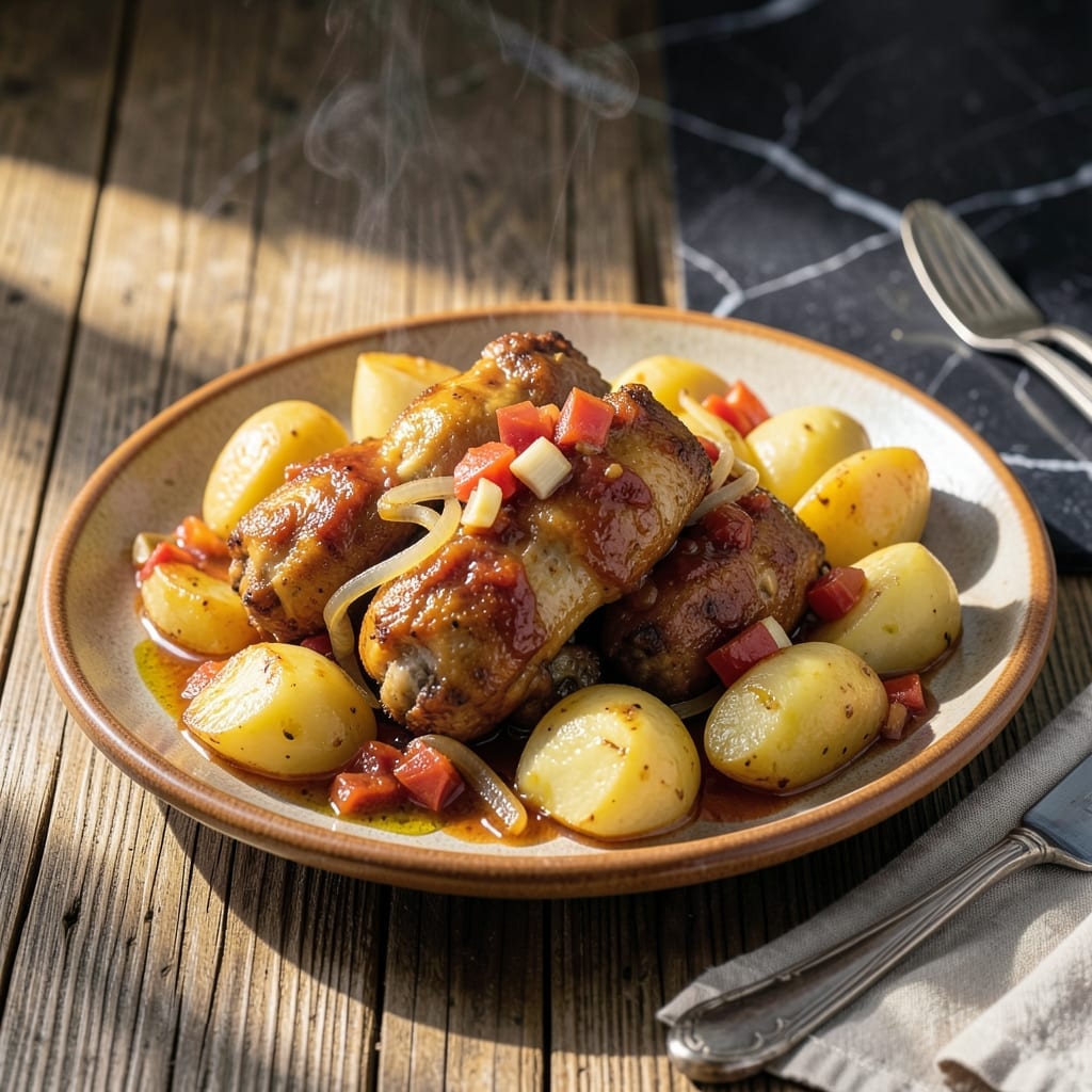 Aloo Chicken Recipe: Spiced Potato and Chicken Curry Delight Aloo Chicken Recipe: Spiced Potato and Chicken Curry Delight