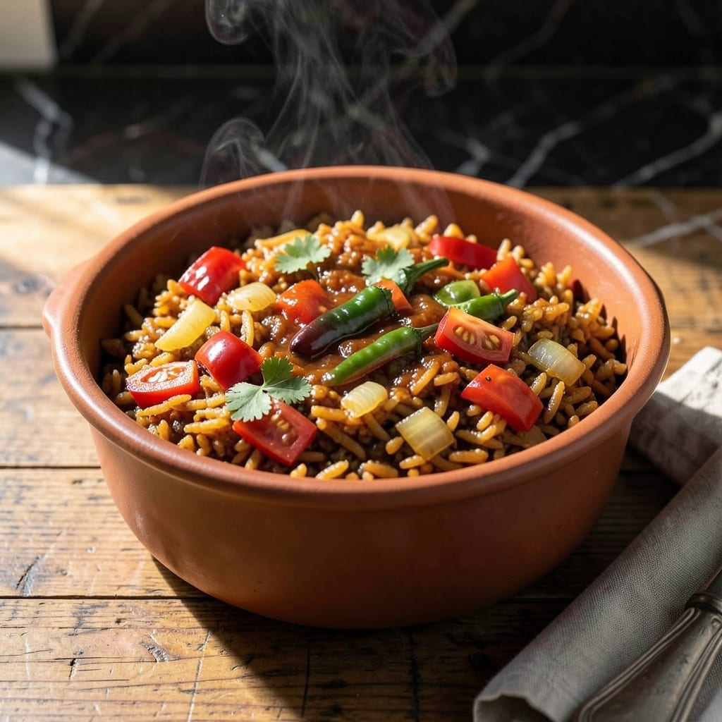 Jollof Rice Recipe Ghana Style: Spiced Tomato Grains with Smoky Depth
