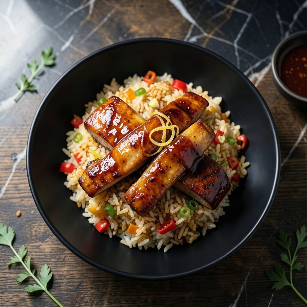 Japanese Teriyaki Chicken and Fried Rice Recipe: Sweet Glaze Meets Wok-Charred Tradition