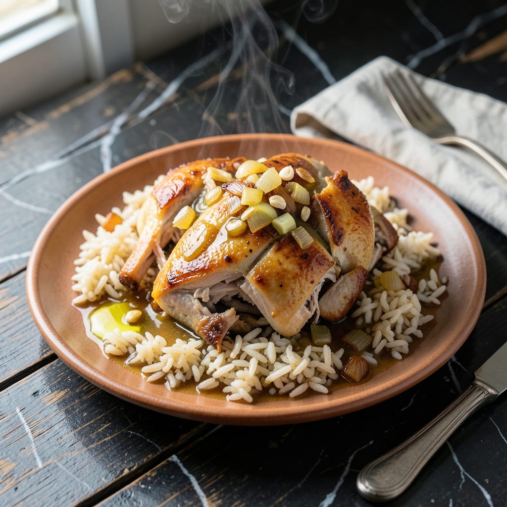 Leftover Roast Chicken and Rice Recipe: Flavor-Packed Meal in One Bowl