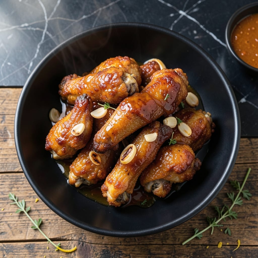 Honey Garlic Chicken Wings: Sticky Sweet Bites With Garlicky Punch