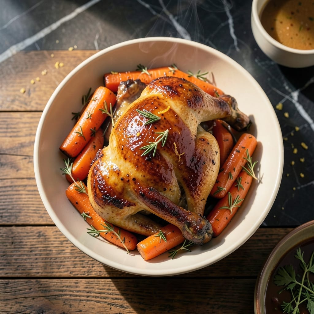 Roasted Chicken and Carrots Recipe: Sheet Pan Savory Harmony
