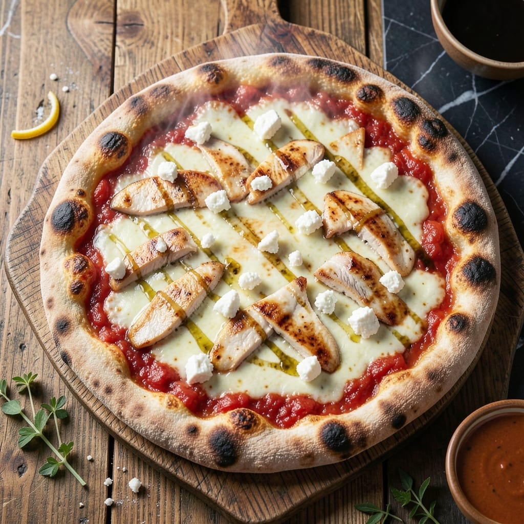 Chicken and Feta Pizza Recipe: Mediterranean Flavor Explosion