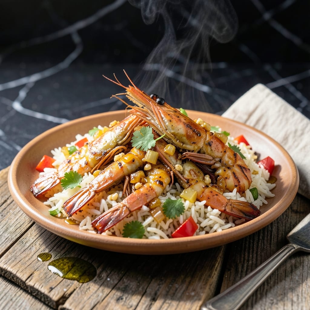 Prawn Rice Recipe: Coastal Flavor with Succulent Shrimp Prawn Rice Recipe: Coastal Flavor with Succulent Shrimp