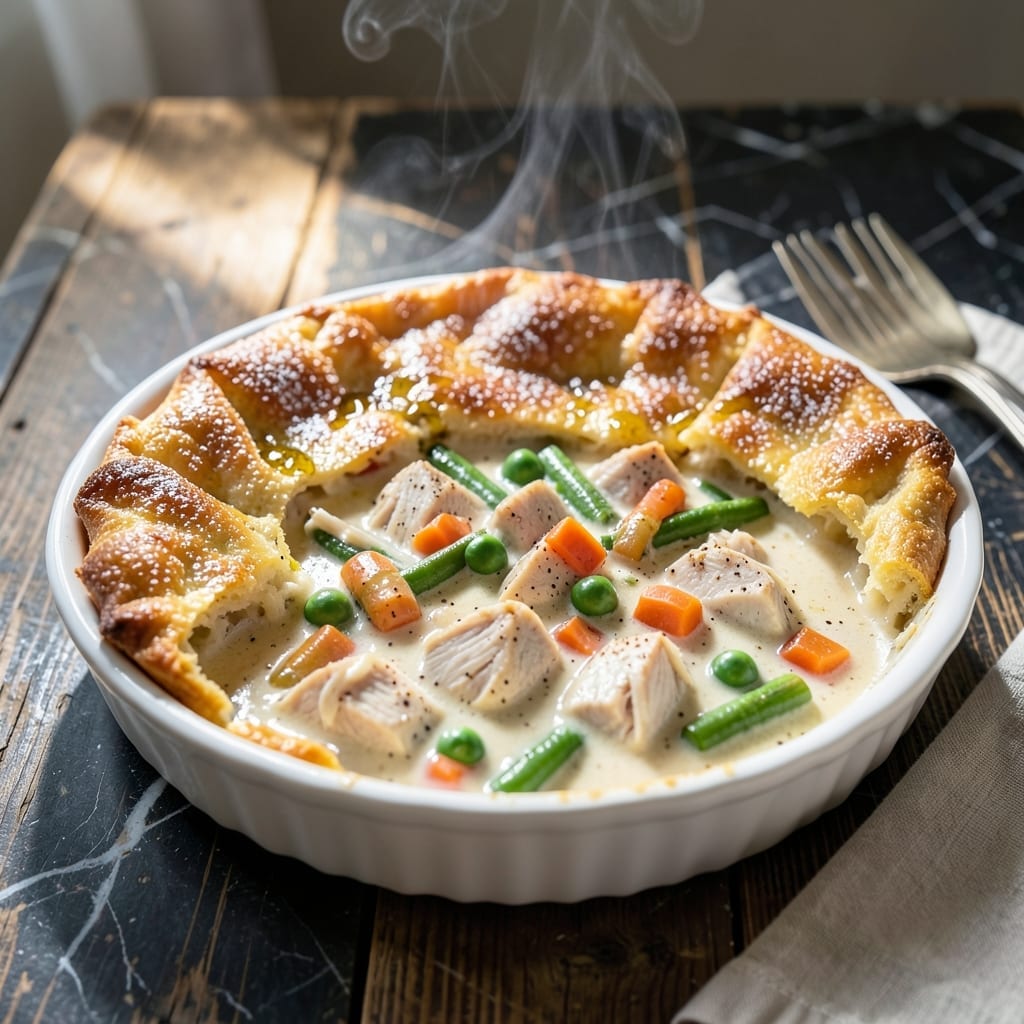 Bisquick Chicken Pie Recipe: Flaky Crust With Hearty Filling Bisquick Chicken Pie Recipe: Flaky Crust With Hearty Filling