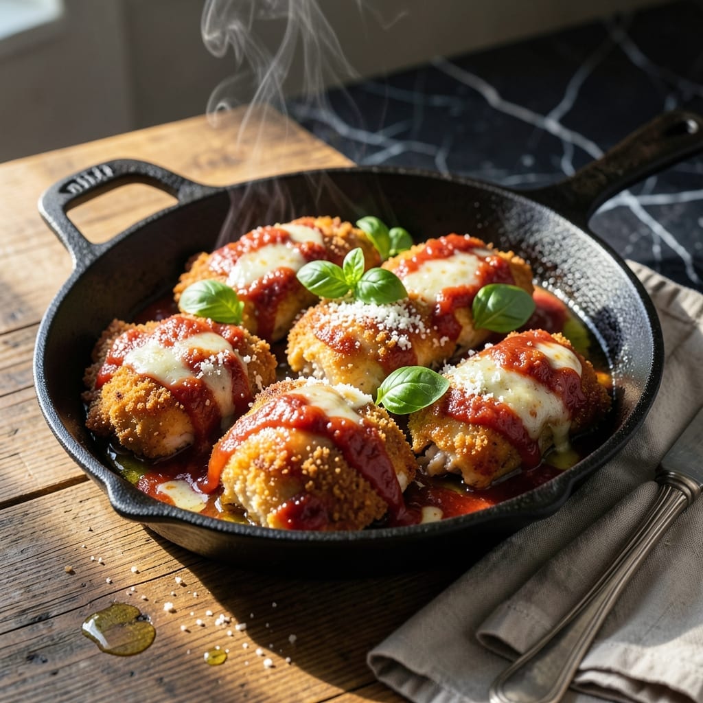 Chicken Parm Skillet Recipe: One-Pan Melty Cheese Bliss Chicken Parm Skillet Recipe: One-Pan Melty Cheese Bliss