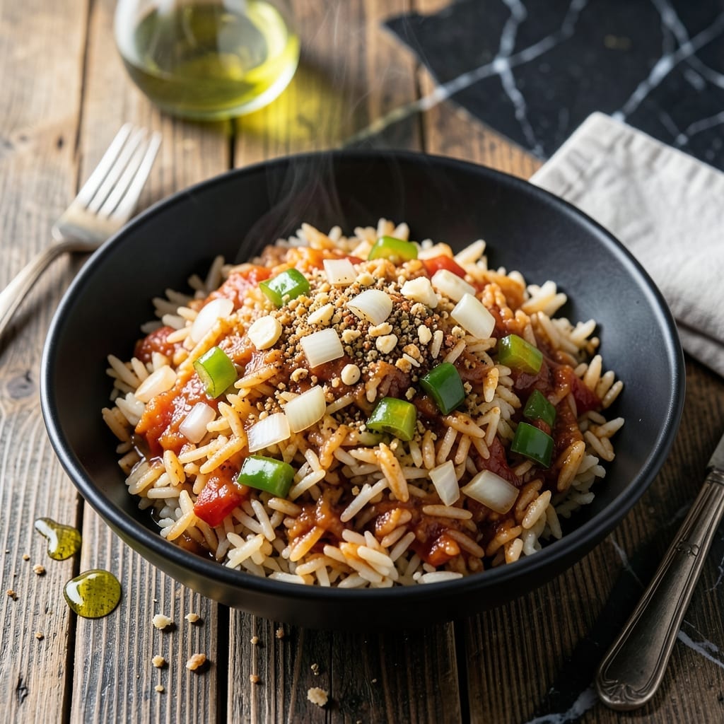 Spanish Rice in Rice Cooker Recipe: Hands-Off Flavorful Side
