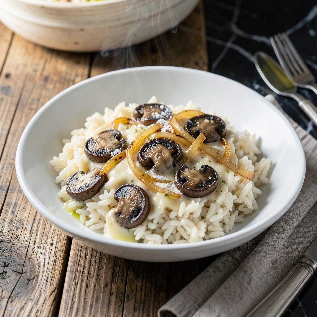 Muller Rice Recipe: German-Style Creamy Mushroom and Rice Casserole