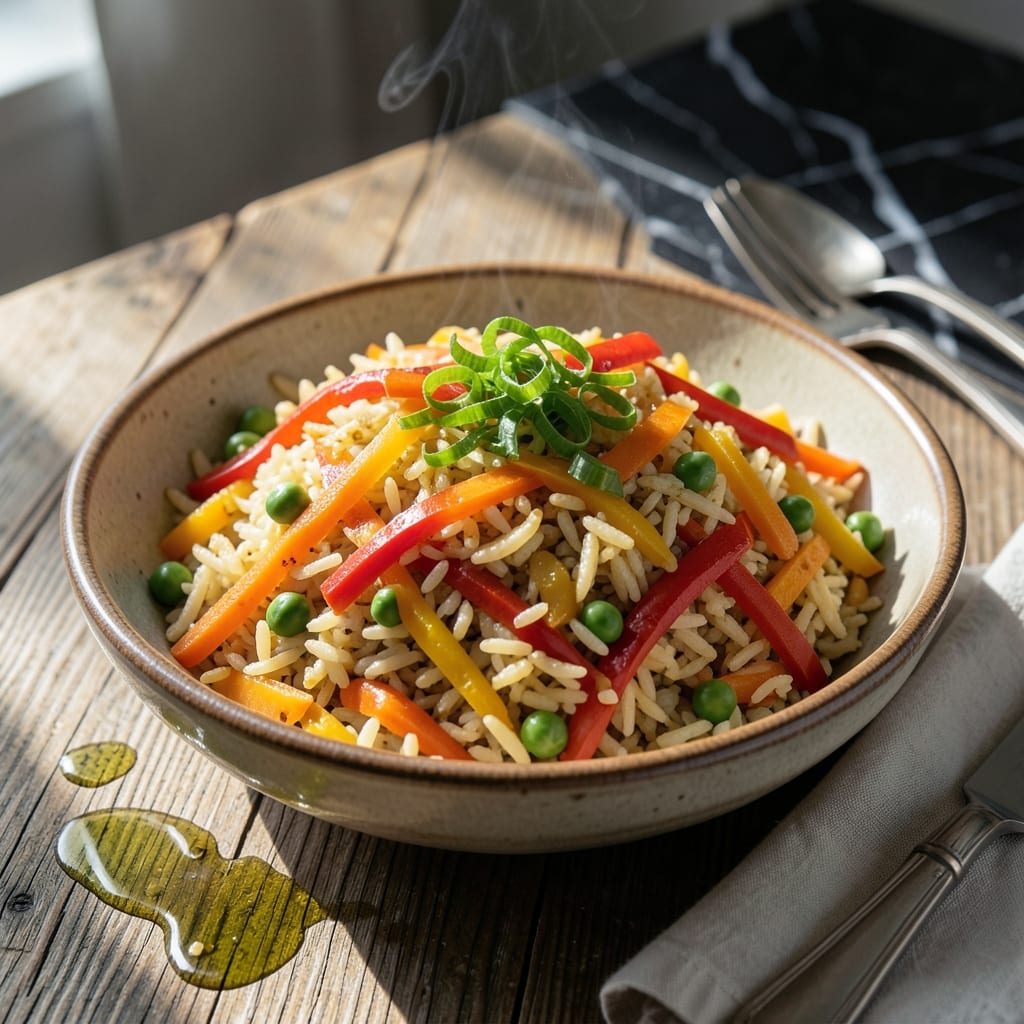Vegan Fried Rice Recipe: Quick Wok-Charred Vegetable Medley Vegan Fried Rice Recipe: Quick Wok-Charred Vegetable Medley