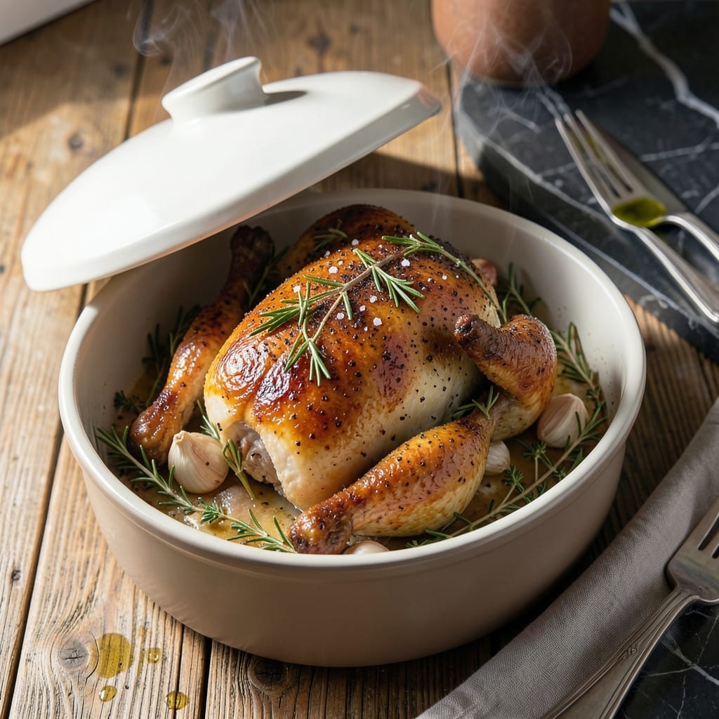 Ceramic Chicken Roaster Recipe: Even Heat for Succulent Results