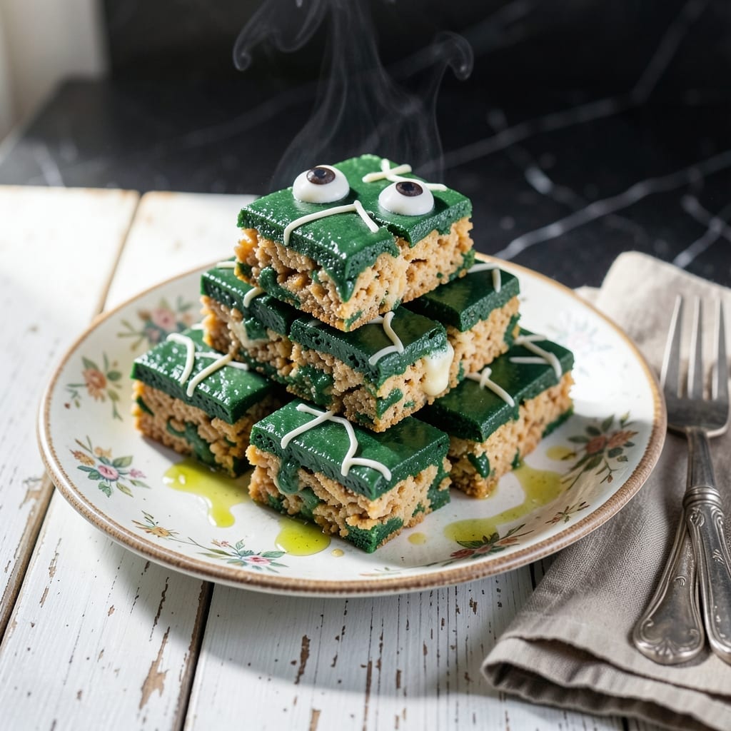 Frankenstein Rice Krispie Treats Recipe: Spooky Halloween Fun With Marshmallow Magic