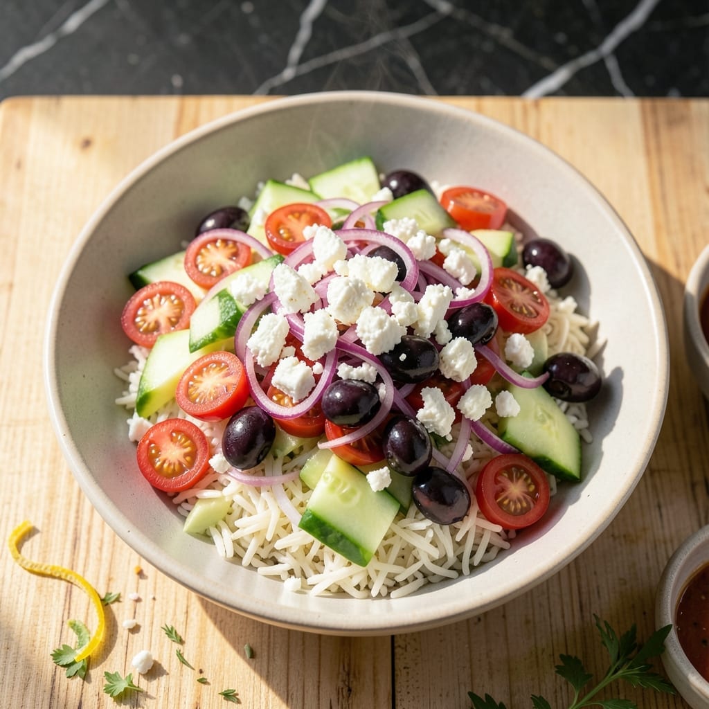 Mediterranean Rice Bowl Recipe: Bright Flavors and Fresh Ingredients