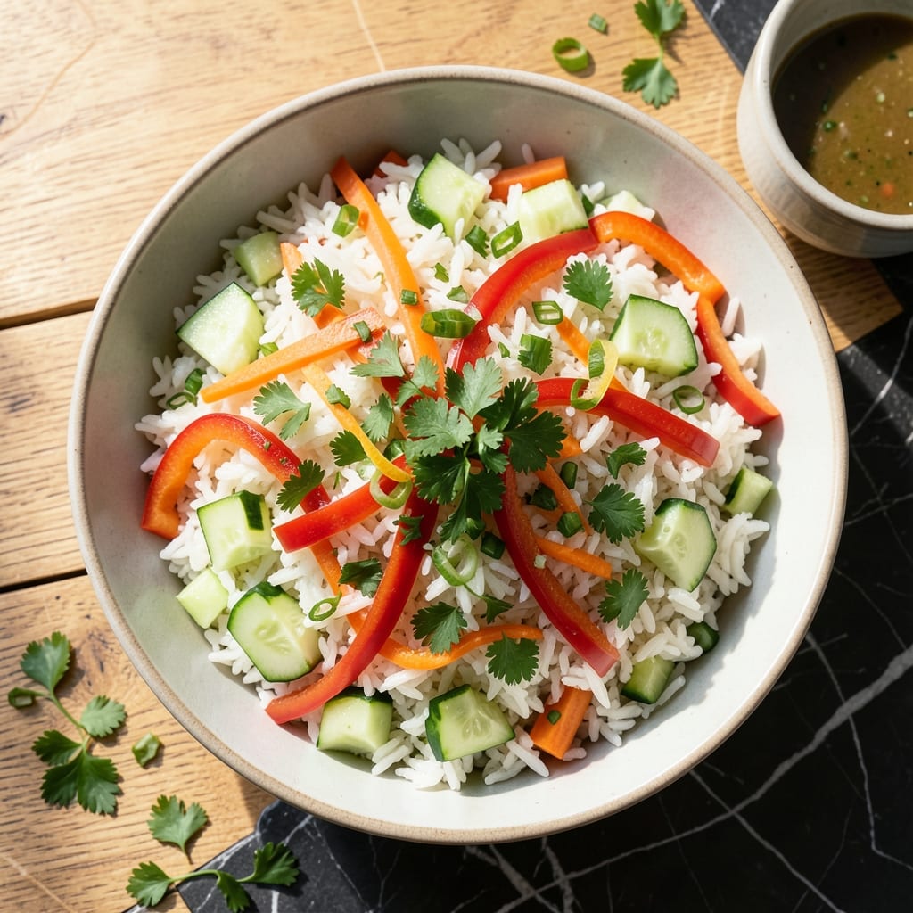 Chilled Rice Salad Recipe: Refreshing Crunch in Every Bite