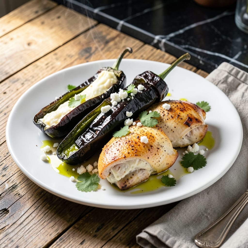 Chicken Poblano Recipe: Smoky Pepper and Cheese Stuffed Delight Chicken Poblano Recipe: Smoky Pepper and Cheese Stuffed Delight
