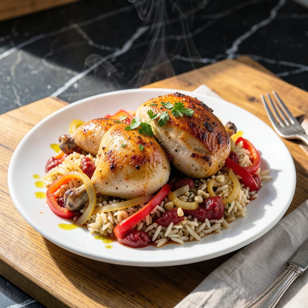 Spanish Chicken and Rice Instant Pot Recipe: Saffron-Infused One-Pot Meal