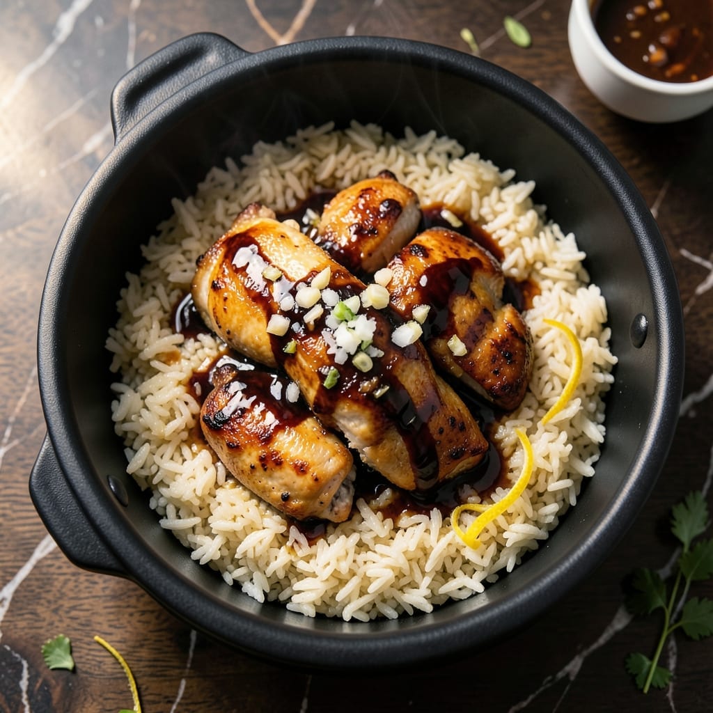 Claypot Chicken Rice in Rice Cooker Recipe: Hands-Off Clay Pot Magic