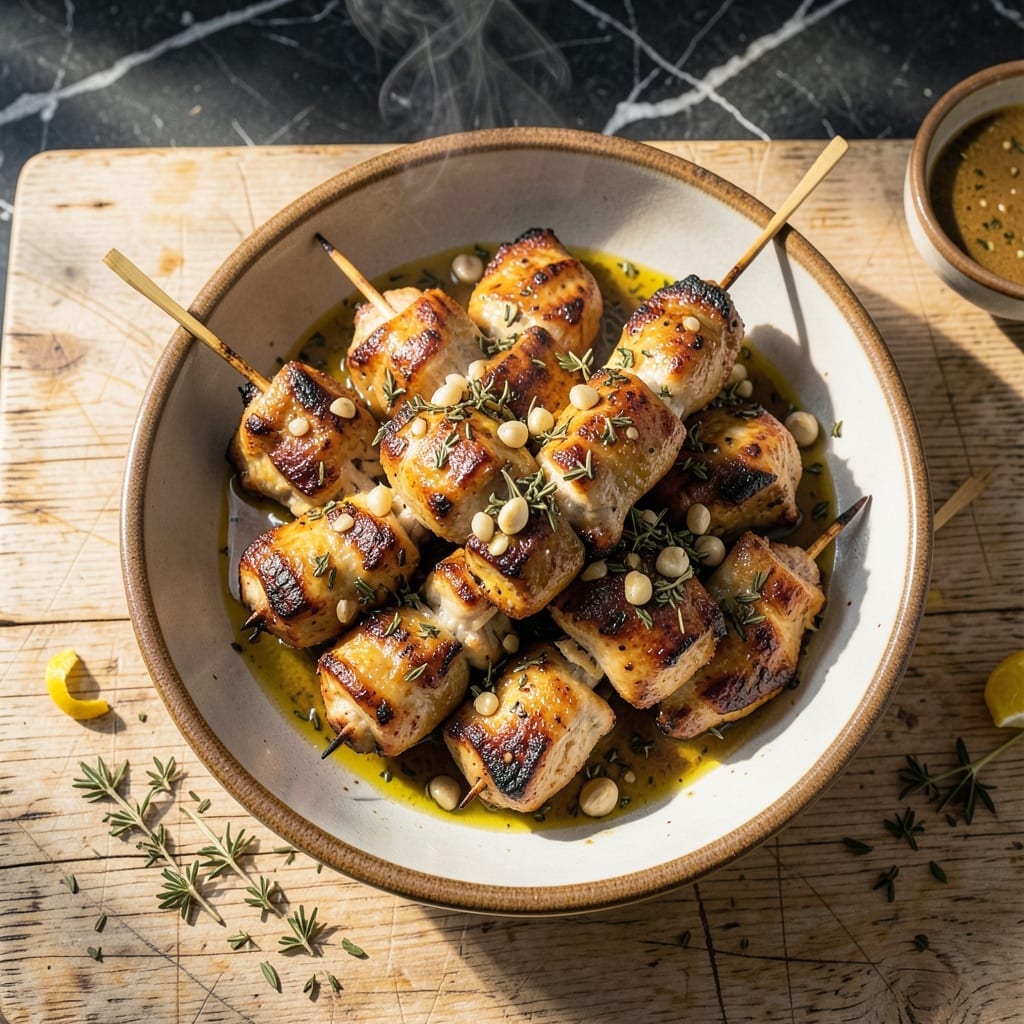 Chicken Souvla Recipe: Greek Street Food Skewers With Lemon and Oregano Chicken Souvla Recipe: Greek Street Food Skewers With Lemon and Oregano