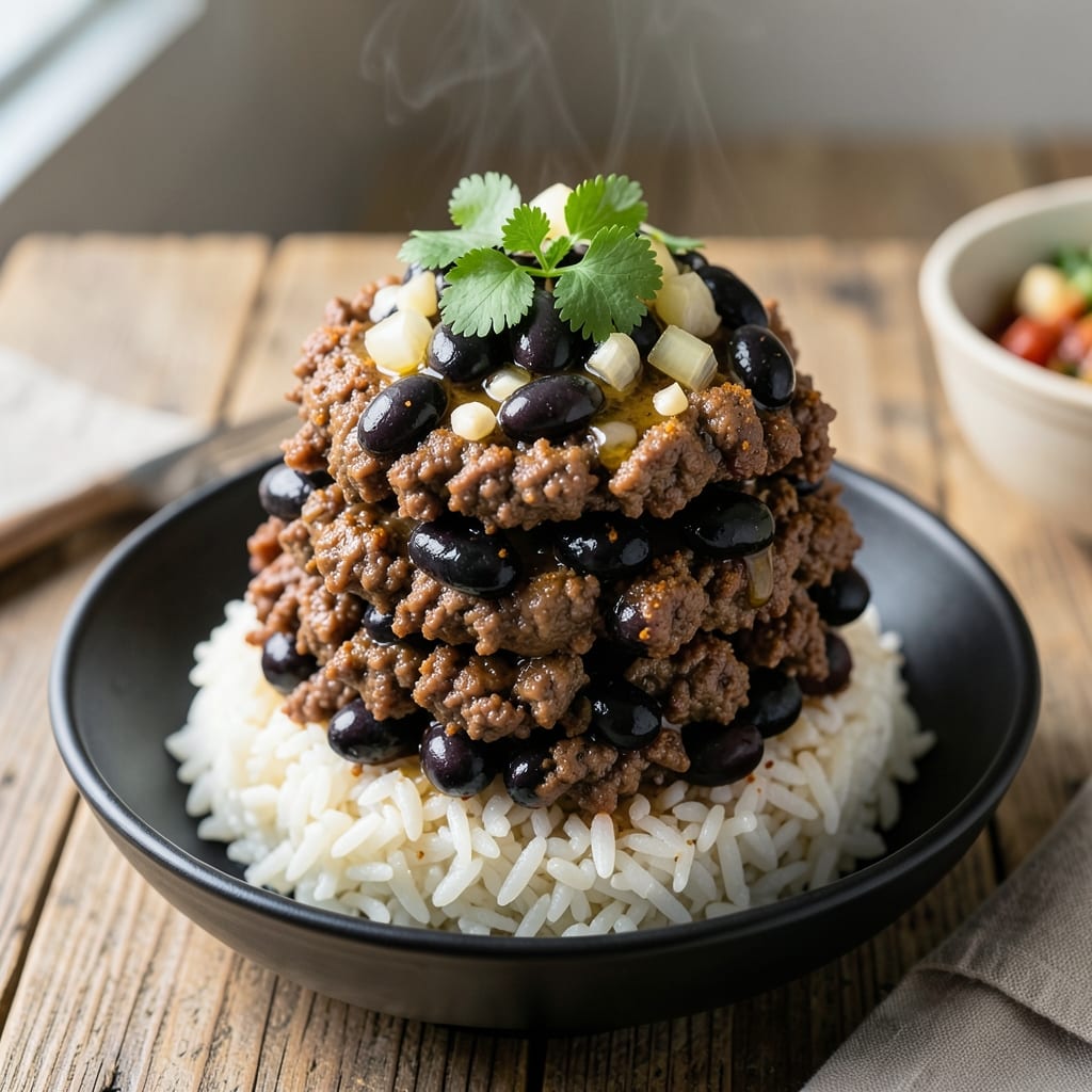 Hamburger Black Beans and Rice Recipe: Hearty Tex-Mex in One Skillet Hamburger Black Beans and Rice Recipe: Hearty Tex-Mex in One Skillet