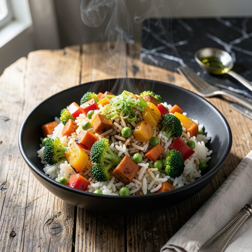 Extra Vegetable Fried Rice Recipe: Loaded With Garden Freshness Extra Vegetable Fried Rice Recipe: Loaded With Garden Freshness