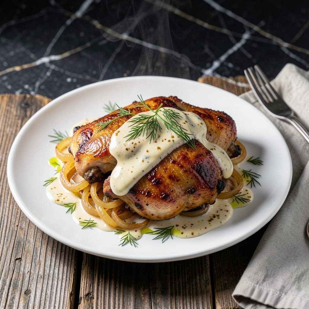 Norwegian Chicken Recipe: Creamy Dill and Mustard Bake Norwegian Chicken Recipe: Creamy Dill and Mustard Bake