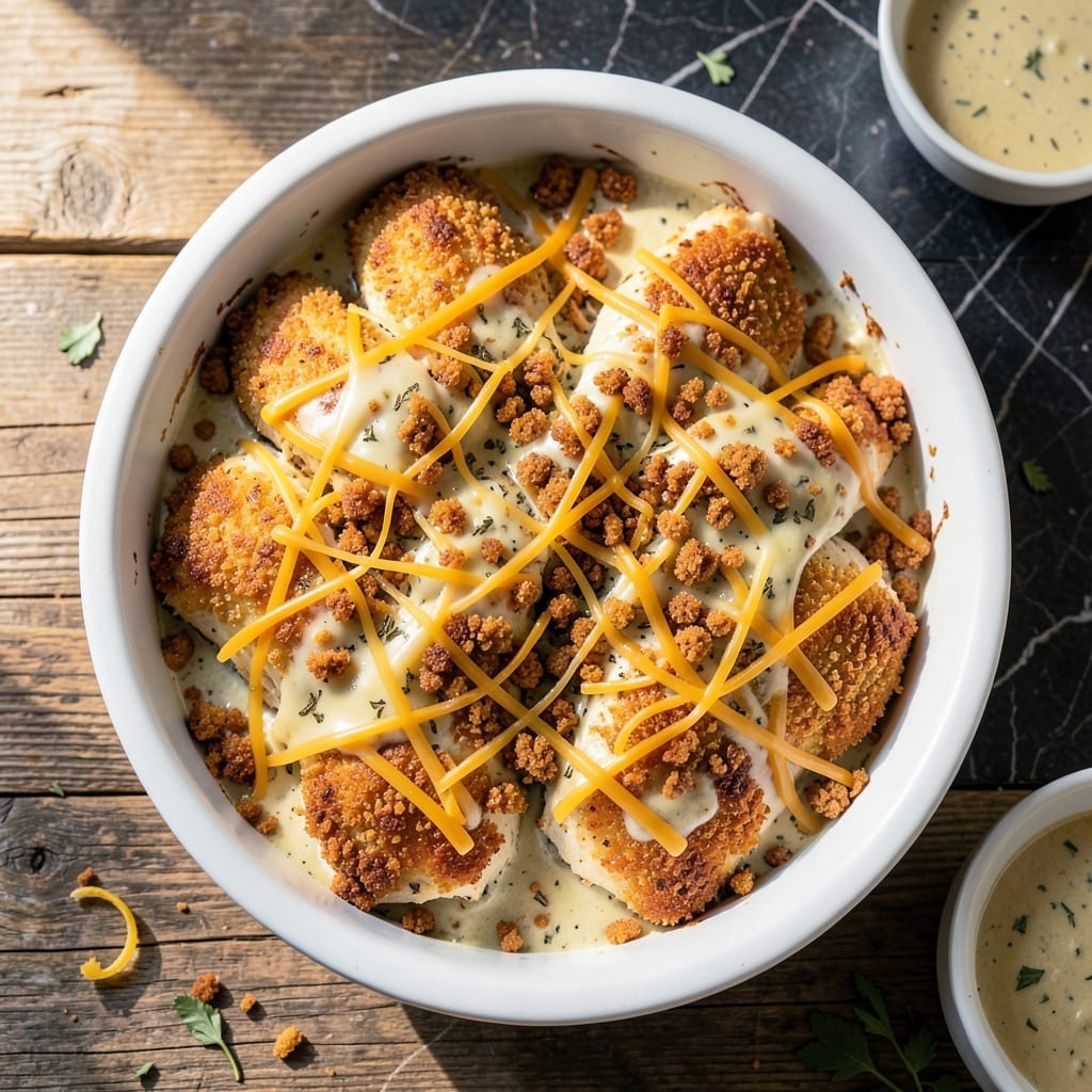 Ranch Chicken Bake Recipe: Crispy Topping With Melty Cheese Ranch Chicken Bake Recipe: Crispy Topping With Melty Cheese