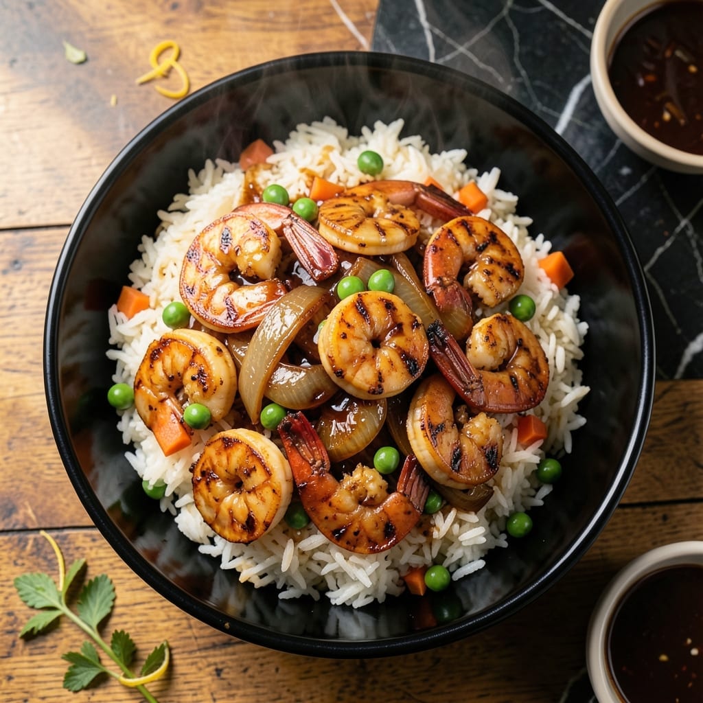 Hibachi Shrimp Fried Rice Recipe: Wok-Seared Umami with Charred Shrimp Bites