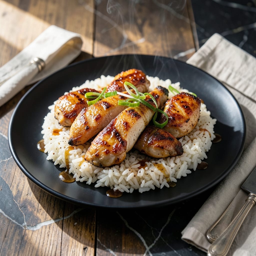 Chicken and Sushi Rice Recipe: Japanese-Inspired Fusion Bowl