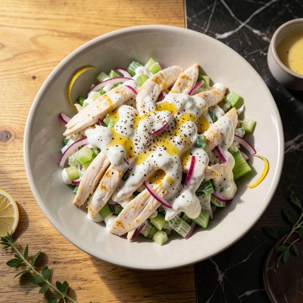 Creamy Chicken Salad Recipe: Greek Yogurt Swap for Lighter Crunch Creamy Chicken Salad Recipe: Greek Yogurt Swap for Lighter Crunch