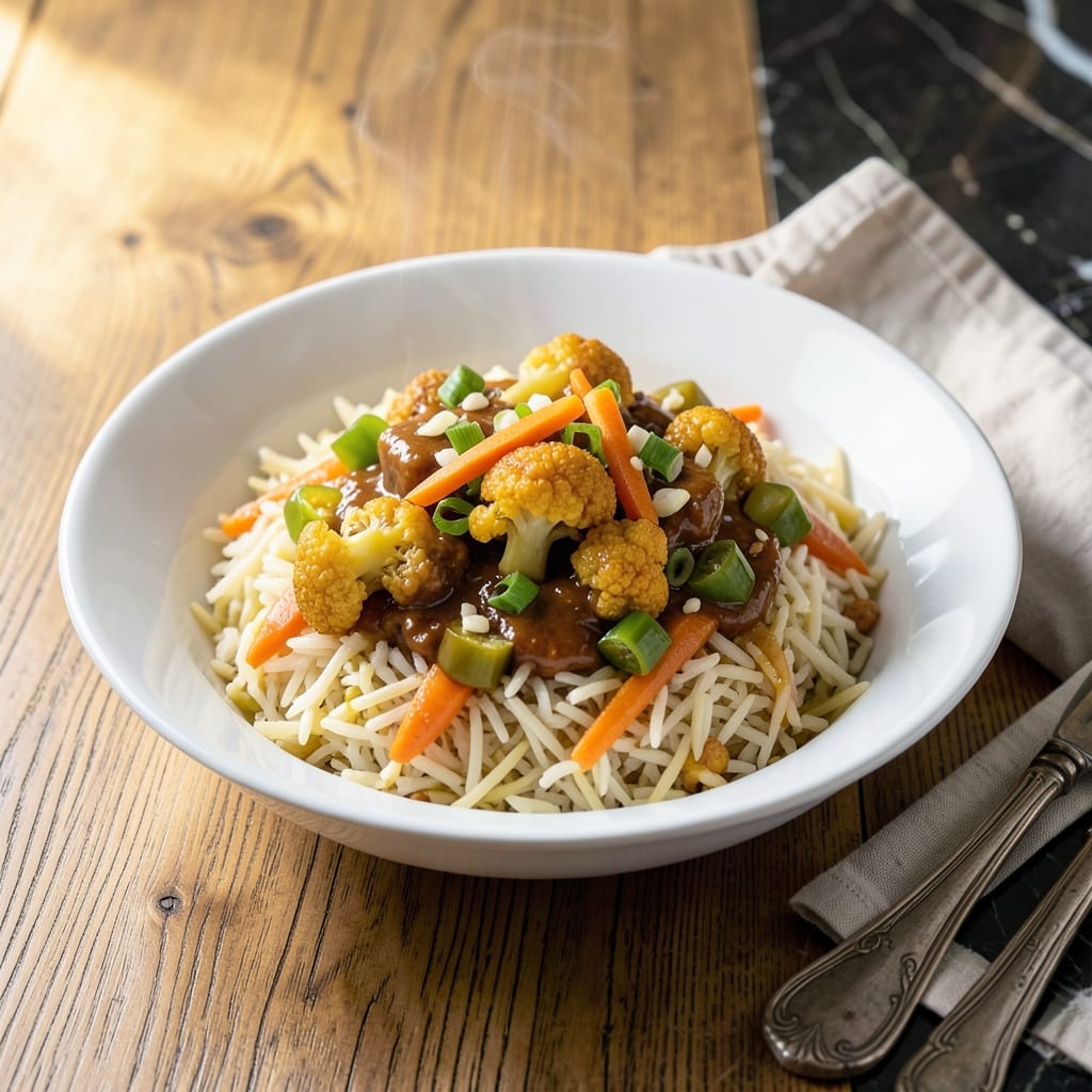 Manchurian Rice Recipe: Indo-Chinese Fusion in a Bowl Manchurian Rice Recipe: Indo-Chinese Fusion in a Bowl