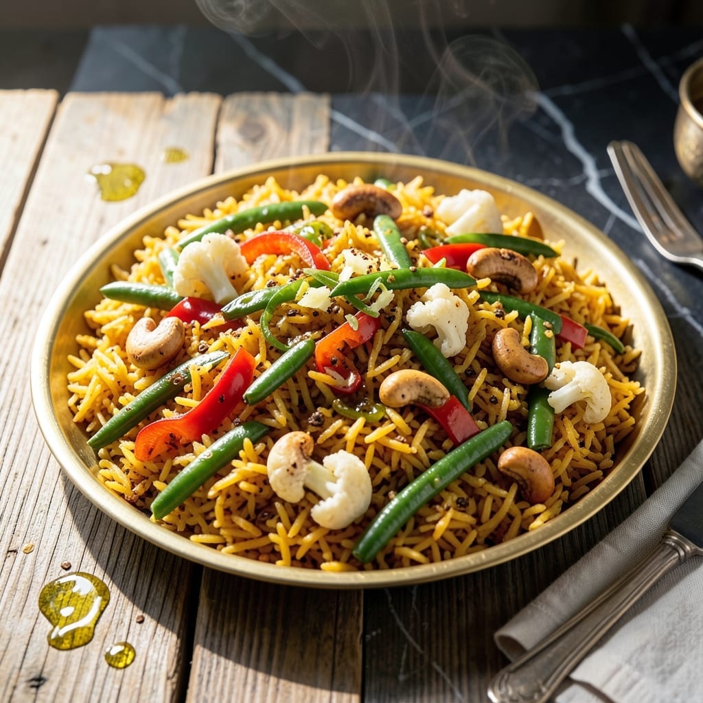 Fried Rice Recipe Vegetarian Indian: Spiced Wok-Tossed Grain Delight