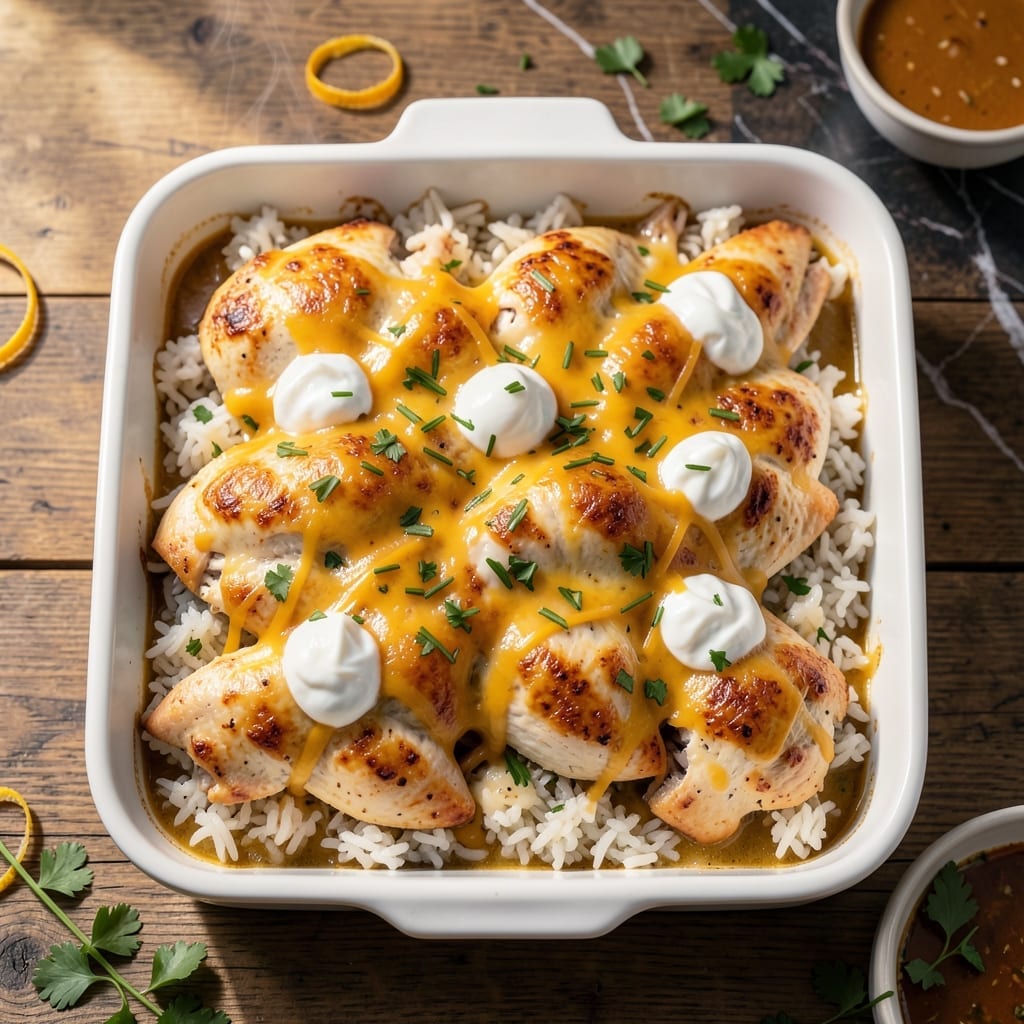 Gluten Free Chicken and Rice Casserole Recipe: One-Dish Family Comfort