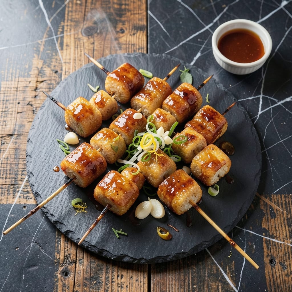 Rice Cake Skewers Recipe: Grilled Savory Bites with Umami Glaze Rice Cake Skewers Recipe: Grilled Savory Bites with Umami Glaze