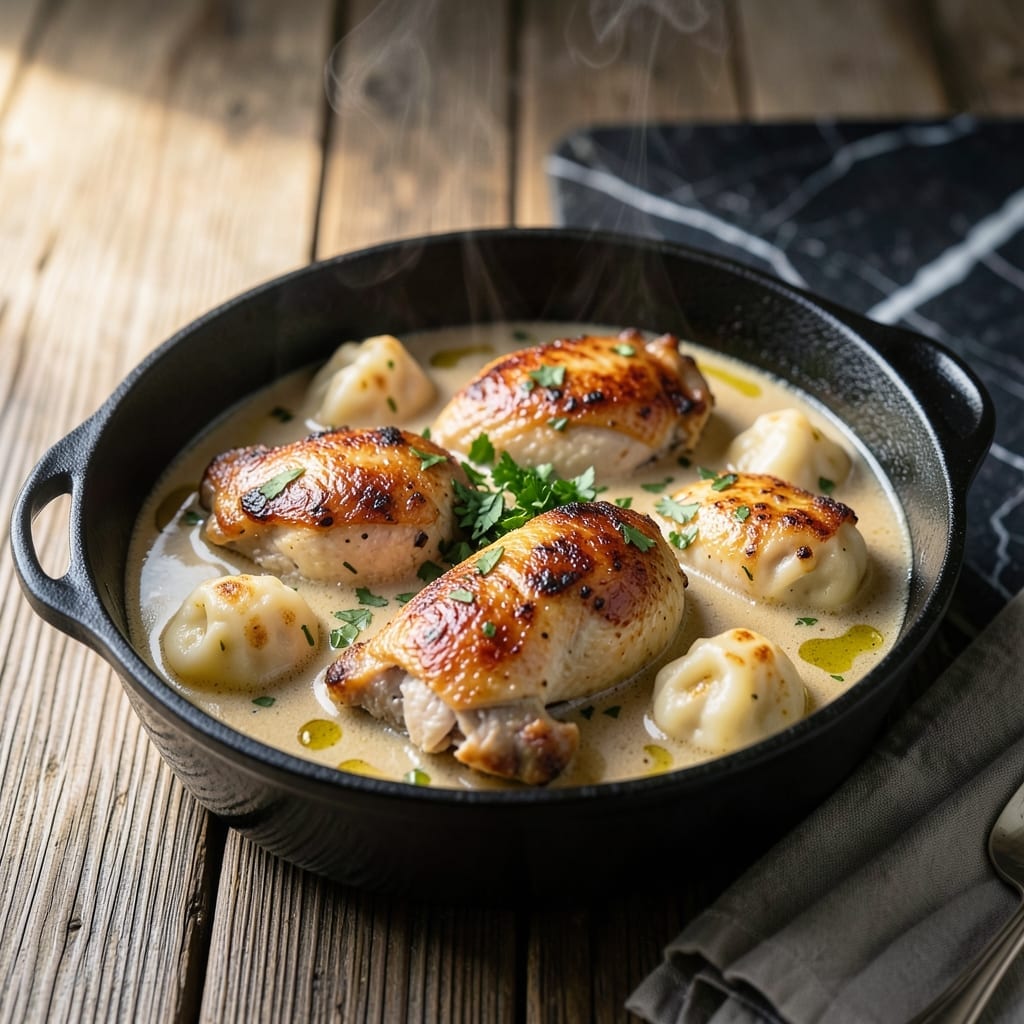 Chef Britt Rescigno Chicken and Dumplings Recipe: Fluffy Dumplings in Rich Broth