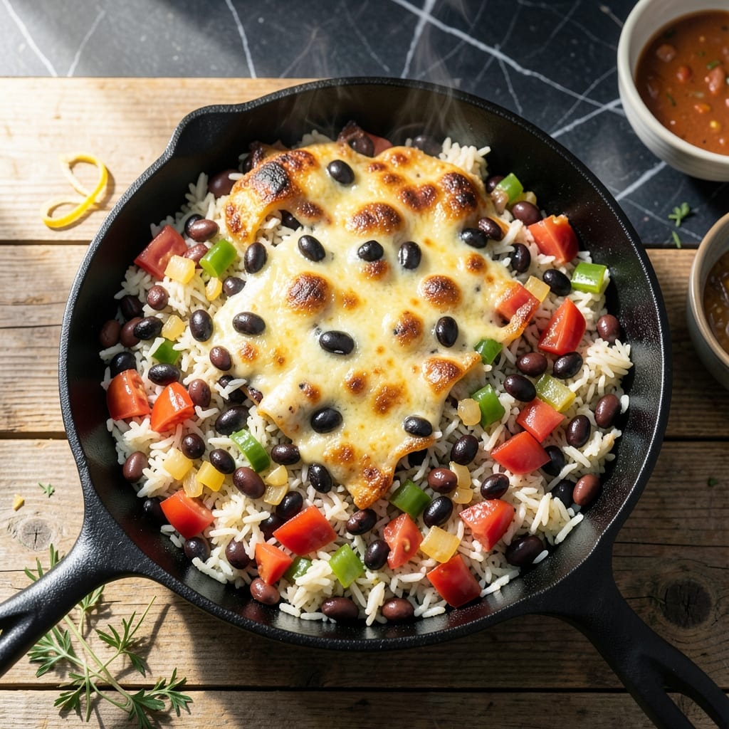 Rice and Bean Casserole Recipe: Baked Tex-Mex Flavor in One Dish