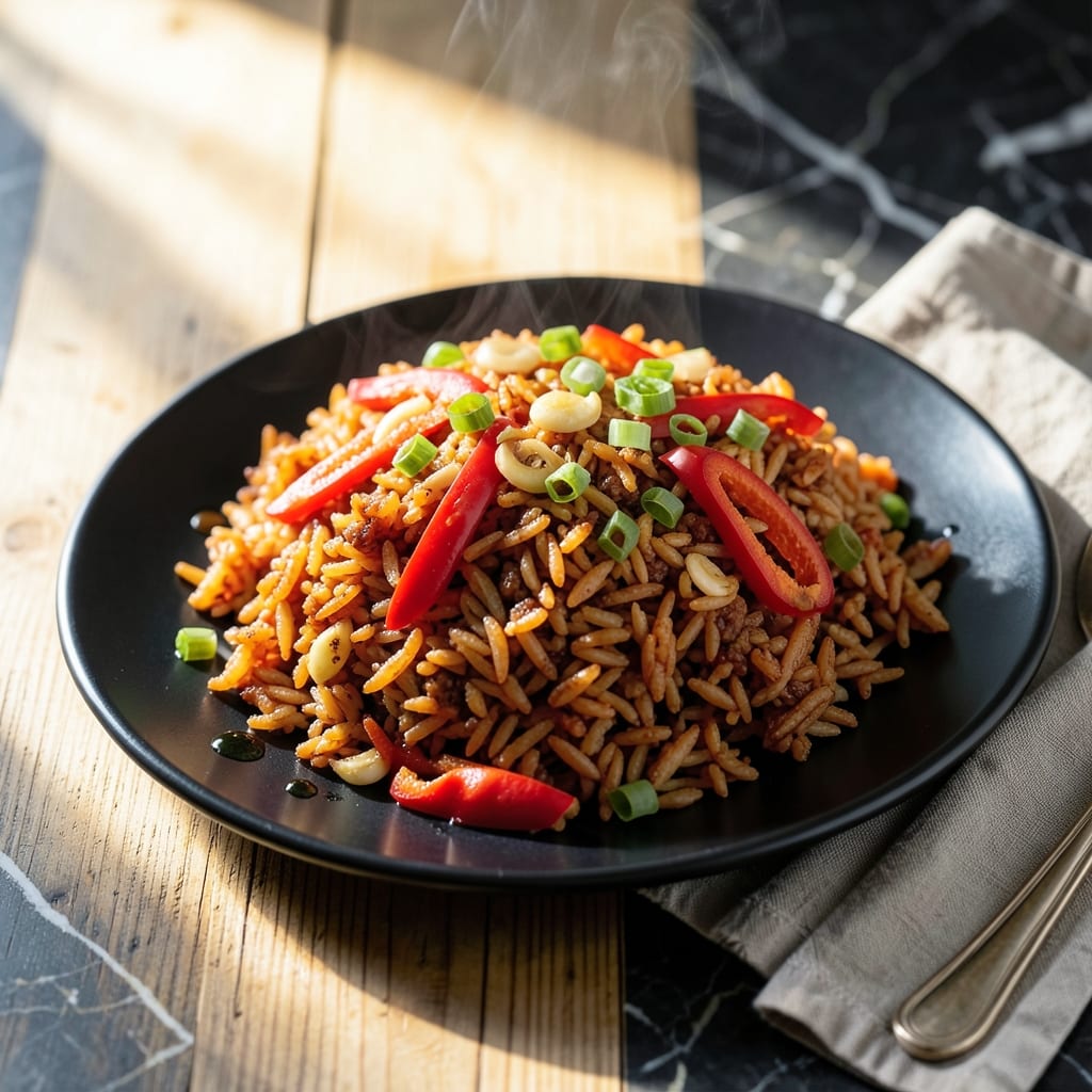 Fried Red Rice Recipe: Authentic Wok-Fired Spice and Color