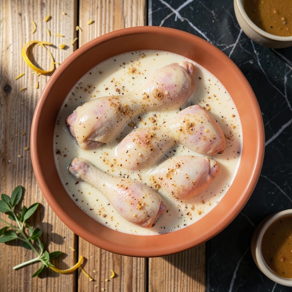 Marinate Chicken For Frying Recipe: Buttermilk-Brined Crispy Coating Marinate Chicken For Frying Recipe: Buttermilk-Brined Crispy Coating