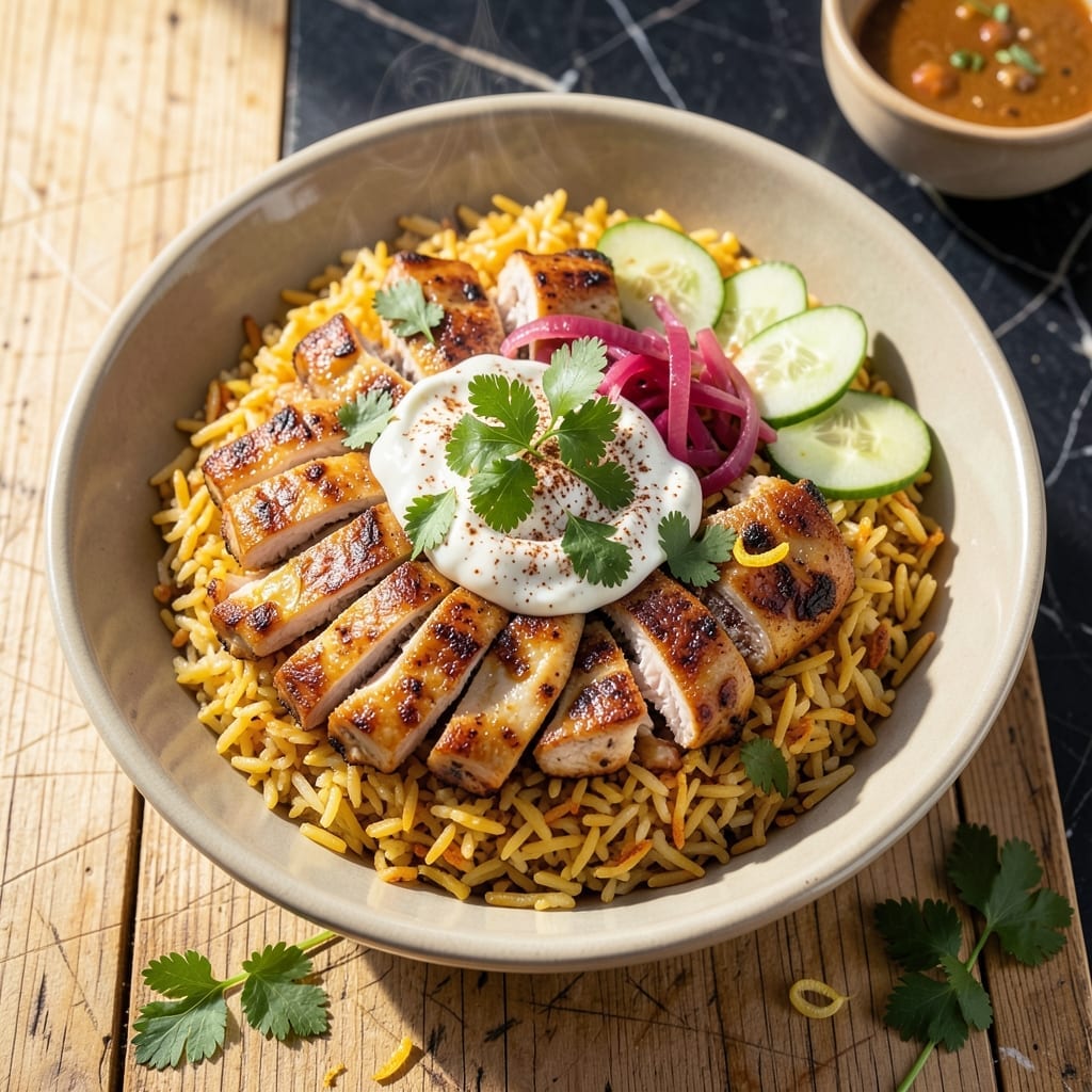 Chicken Shawarma Rice Bowl Recipe: Spiced Protein Over Fragrant Jasmine Rice