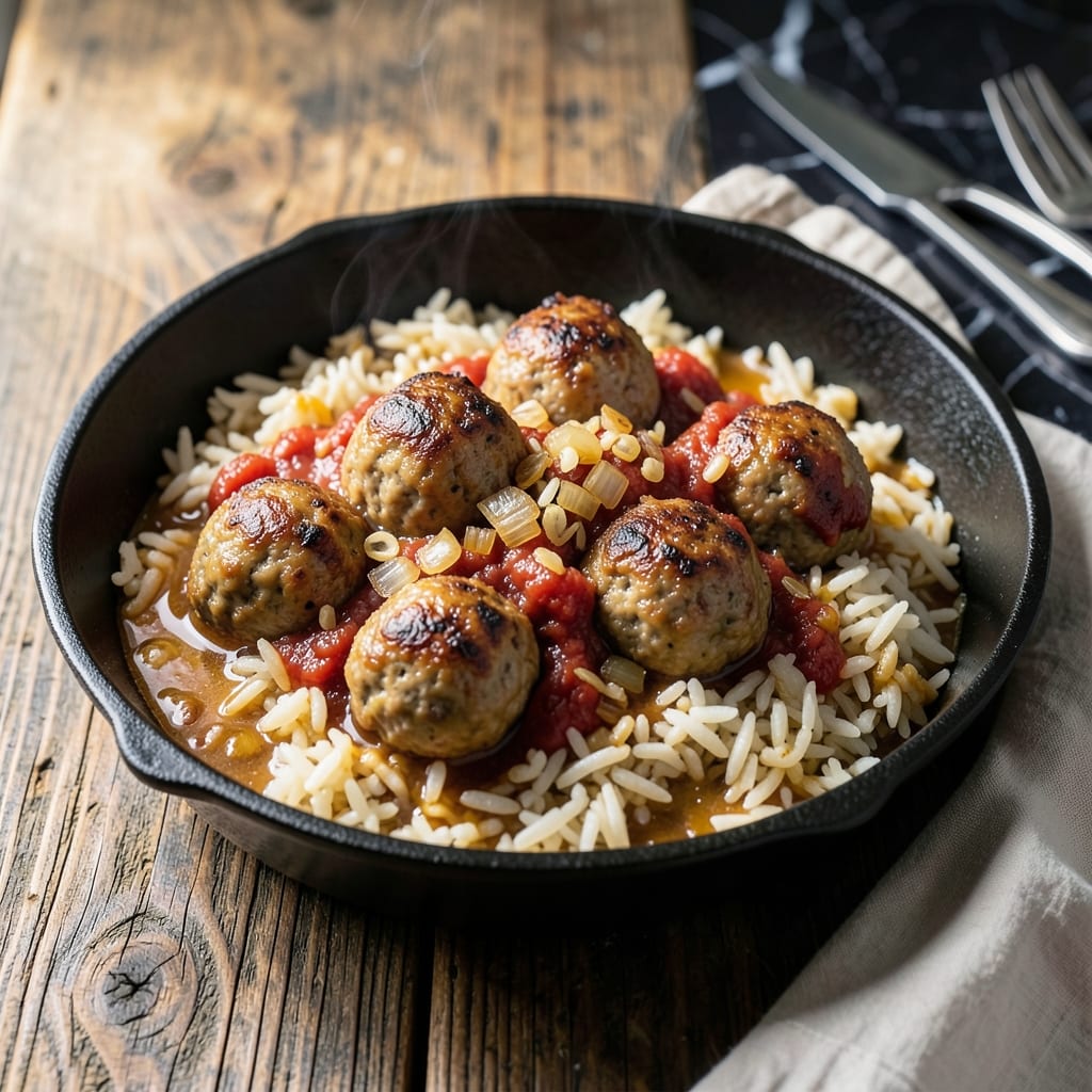 Frozen Meatballs and Rice Recipe: Effortless Hearty Meal in One Pot