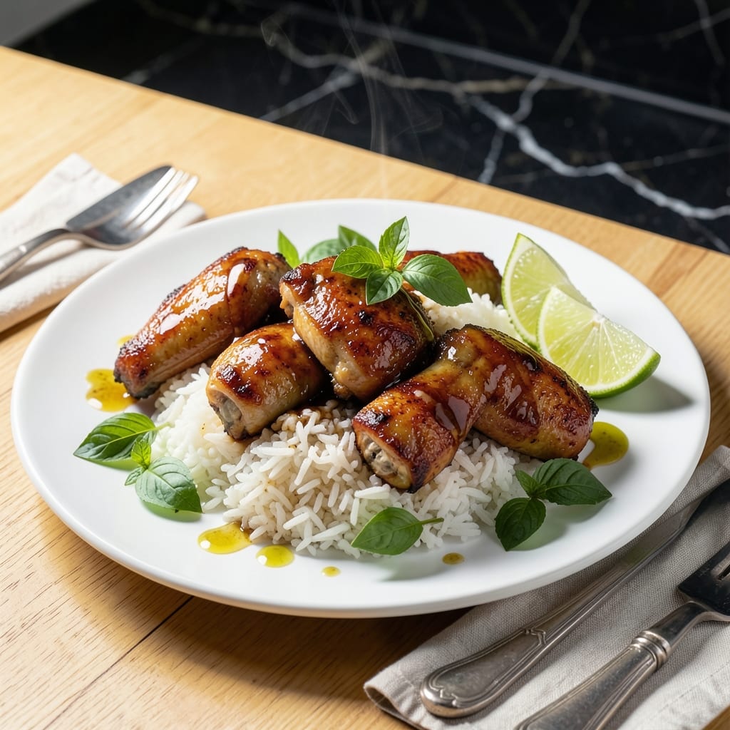 Thai Chicken and Rice Recipe: Fragrant Basil and Lime Infusion Thai Chicken and Rice Recipe: Fragrant Basil and Lime Infusion